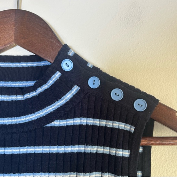 Talbots Navy and White Striped Top - Picture 5 of 5